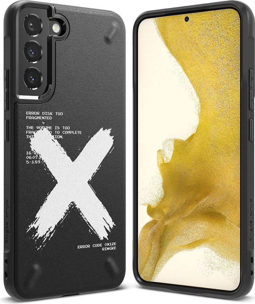Ringke Onyx Design Dauerhafte Fall Abdeckung Samsung Galaxy S22+ (S22 Plus) Schwarz (X) ()
