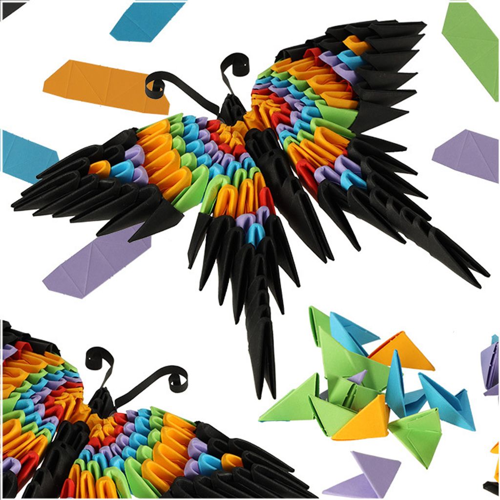 Origami 3D-vlinder Productafbeelding 