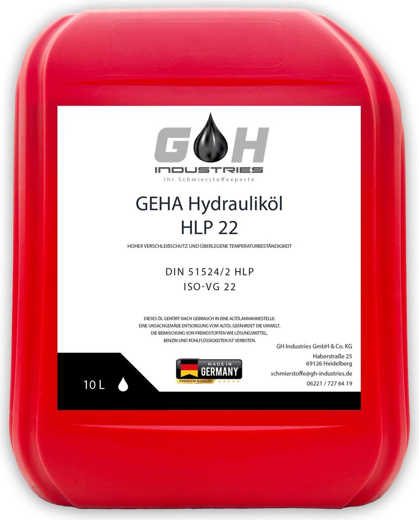 HLP 22 | 10 L | Hydrauliköl | ISO VG 22  | DIN 51524 Teil 2 Produktbild 
