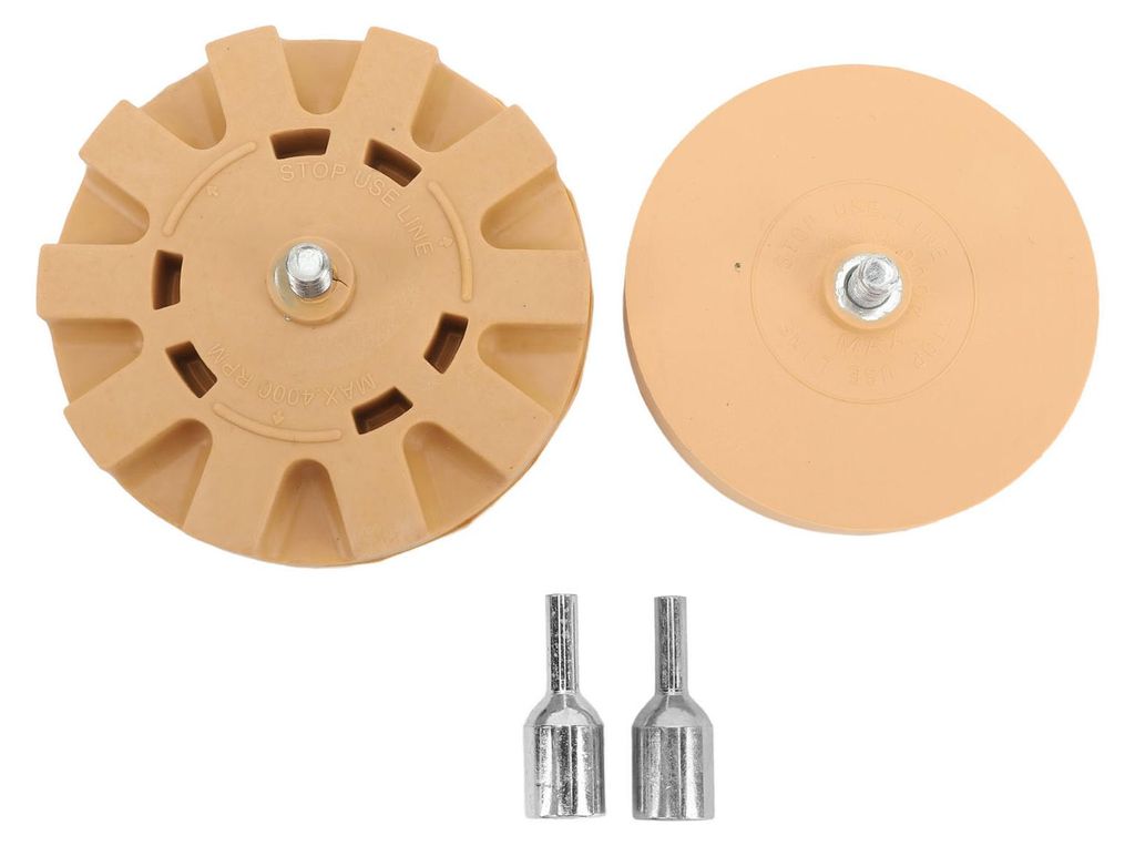 Aufkleber-Entferner, Radiergummi, effiziente Verwendung von Gummi mit Bohradapter für Auto-Emblem, Nadelstreifen-Grafikaufkleber