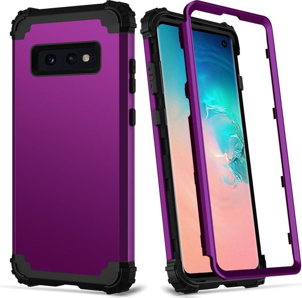 Galaxy S10e Hülle, LaimTop Heavy Duty 3 in 1 Hybrid Hart PC Produktbild 