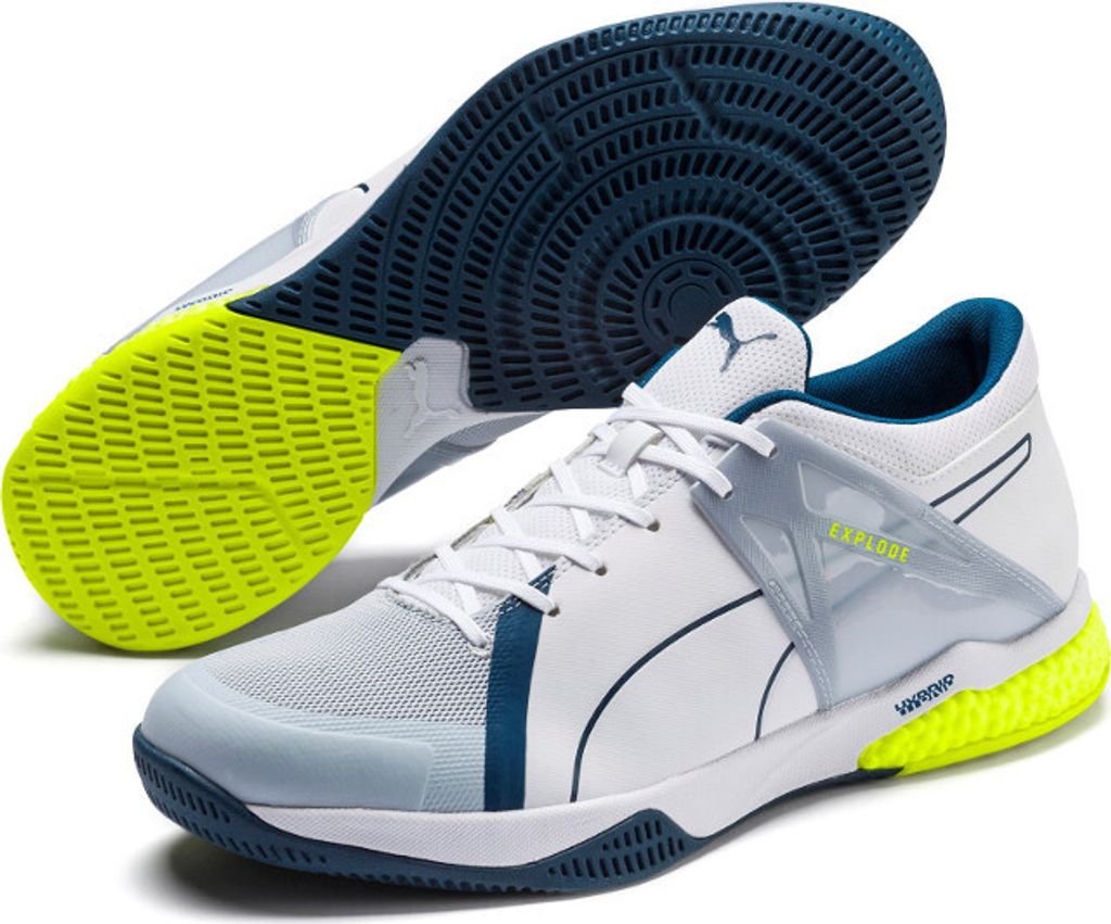 Puma Unisex Explode Xt Hybrid 2 Weiß-Grau-Gelb Weiß