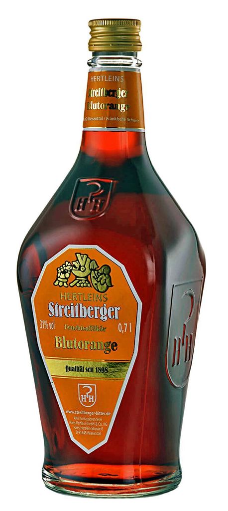 Streitberger Blutorange Likör 0,7l. Flasche