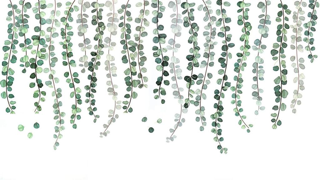 Wandtattoo Wohnzimmer,Grüne Pflanzen Eukalyptus Rebe Produktbild 
