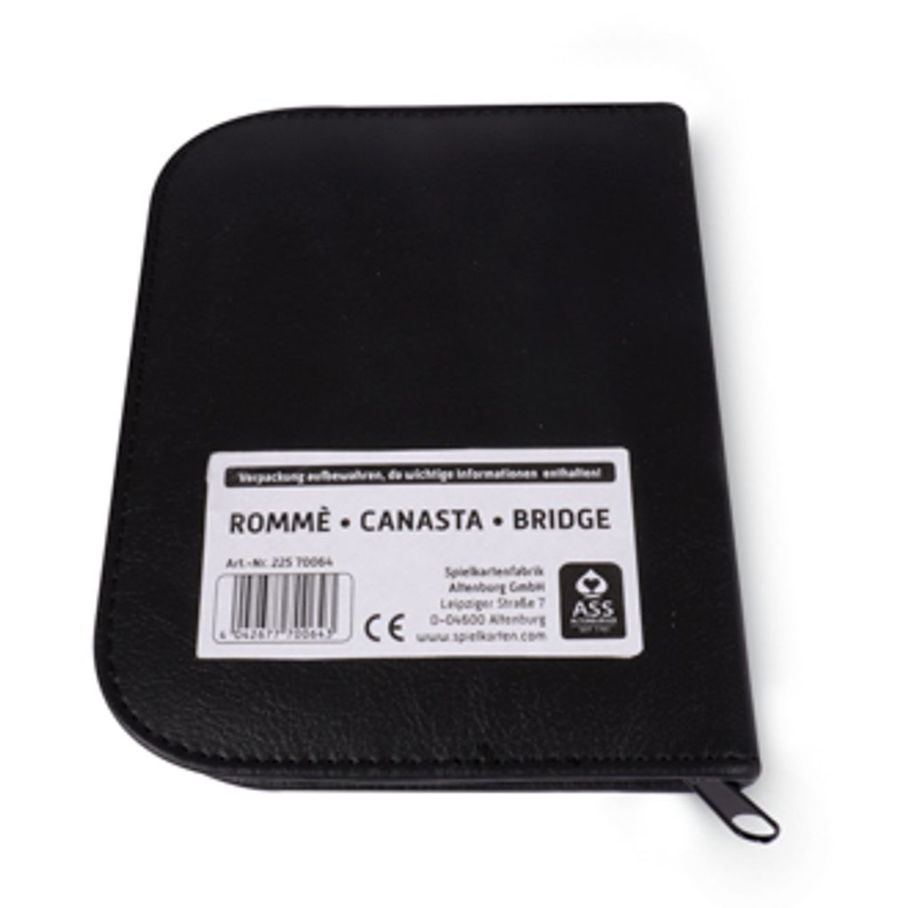 Baraja ASS Altenburger Patience – 2x26 Cartas + 3 Comodines, Diseño De Gorriones, Ideal Para Rummy, Canasta Y Viaje