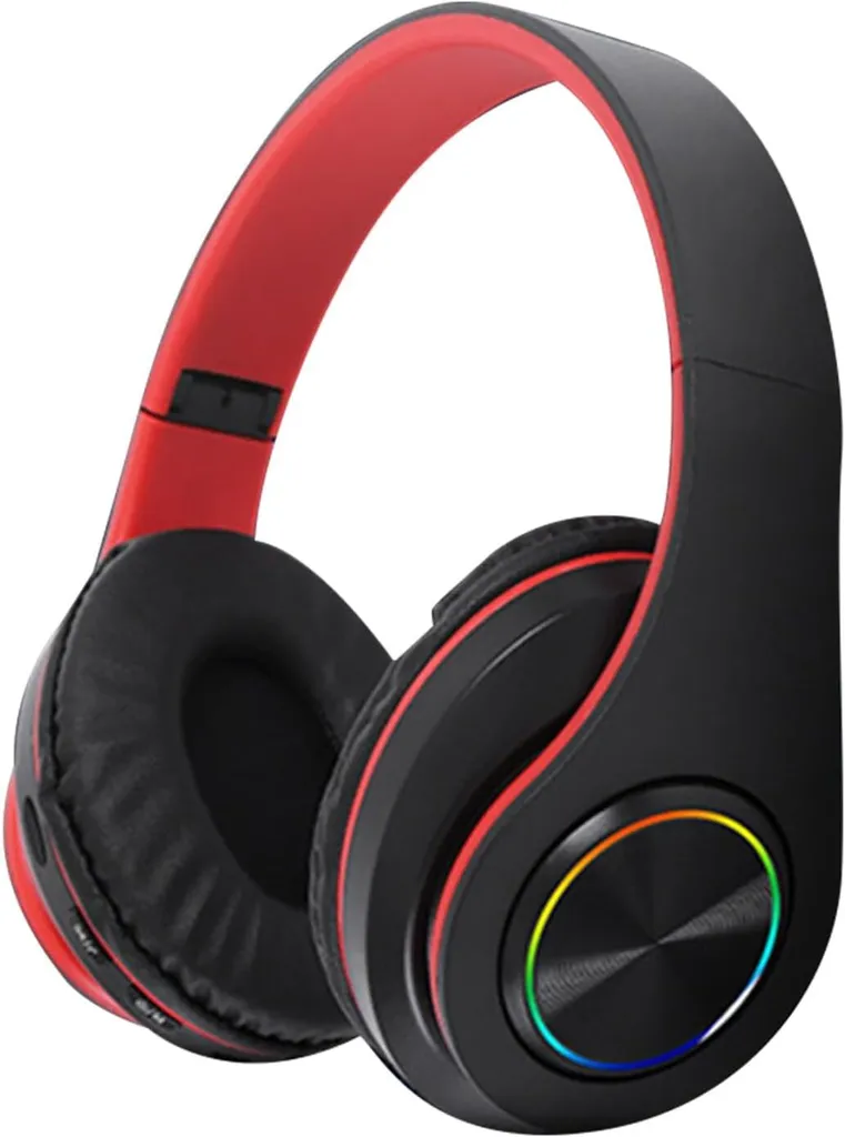 Cuffie Wireless RGB Over-Ear Bluetooth Bassi Hi-Fi | Gaming e Viaggi