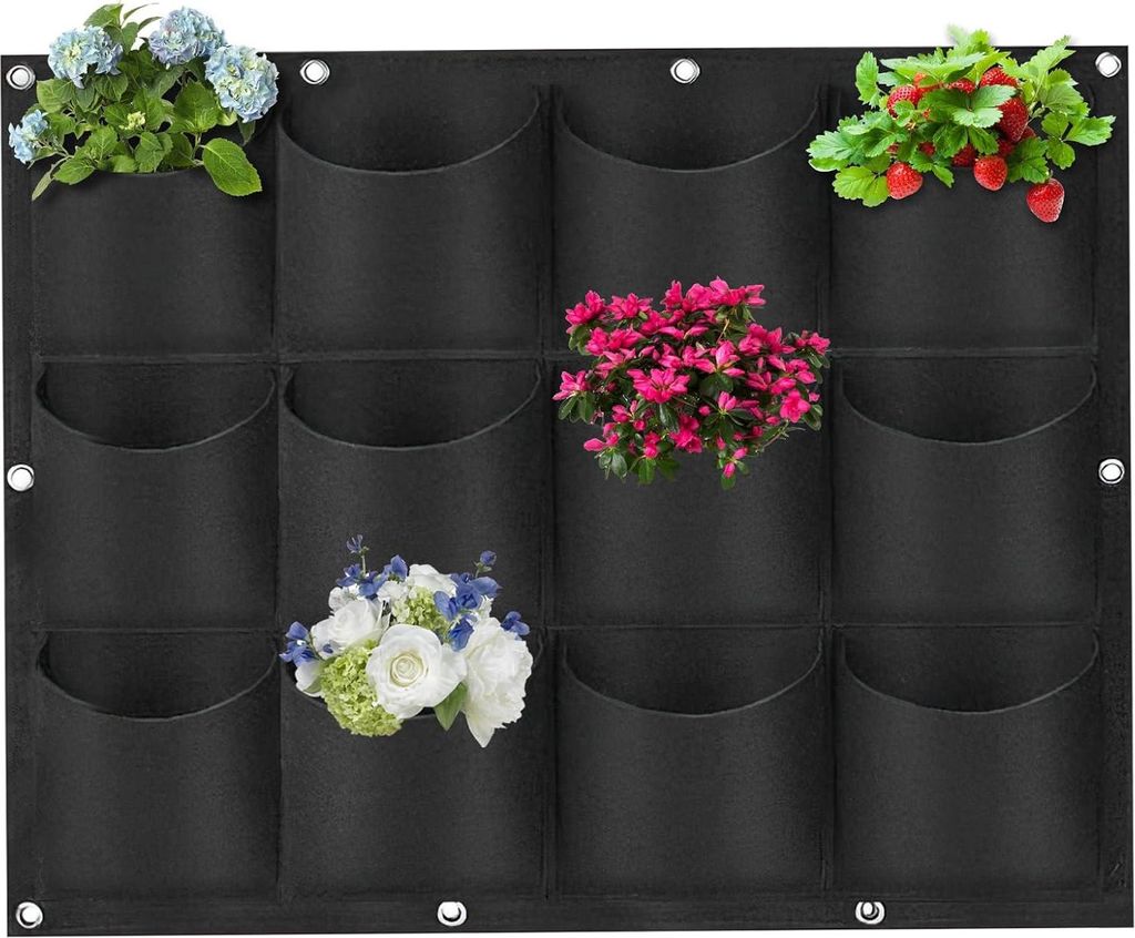 Wandplanter 12 Taschen, Velt, Hängepflanzen, Dekoration