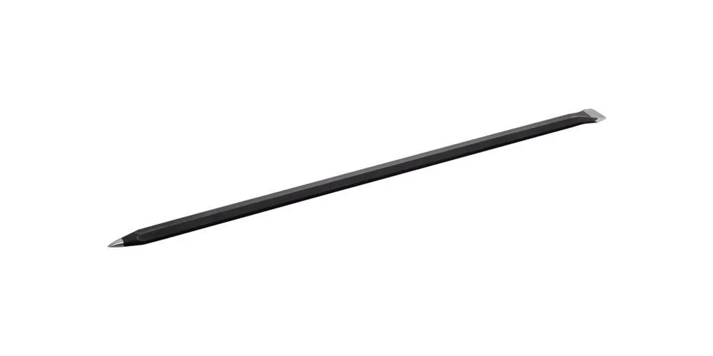Barre à mine L.1500mm diamètre 25mm forme KTG tranchant droit acier