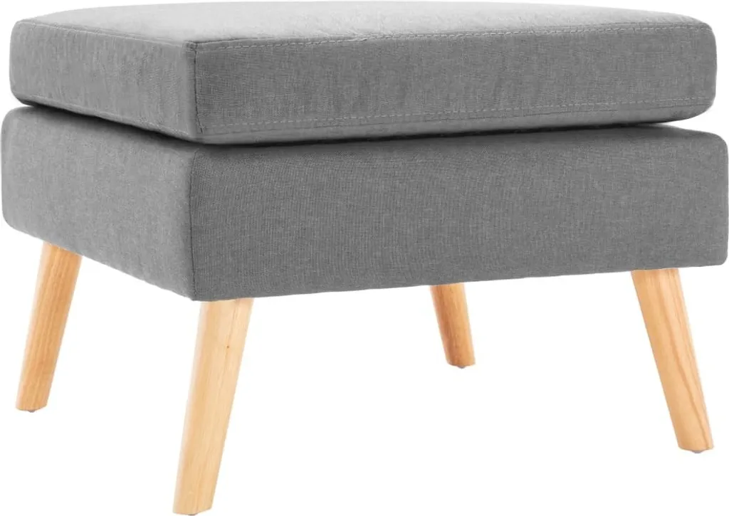 Repose-pied Gris Clair Tissu - Finissez-en avec les Jambes Lourdes