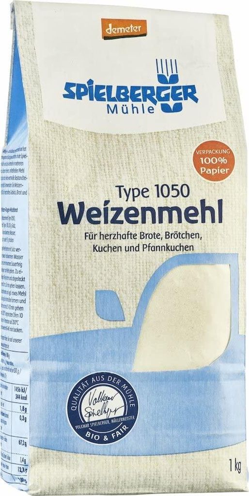 Spielberger  Weizenmehl 1050, demeter (6x1Kg) Produktbild 