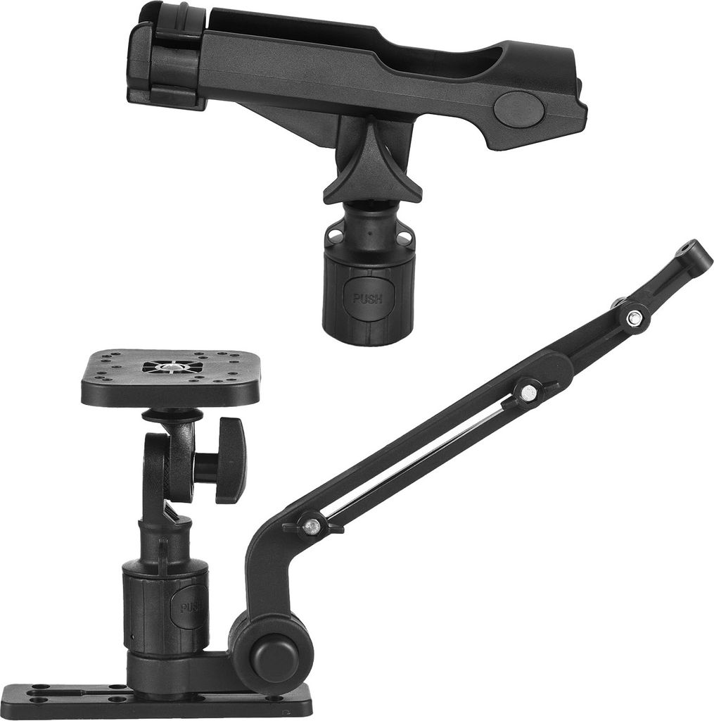 Kajak Fisch Finder Montage Platte Kajak Boot Wandler Montage Arm mit Einstellbare Angelrute Halter