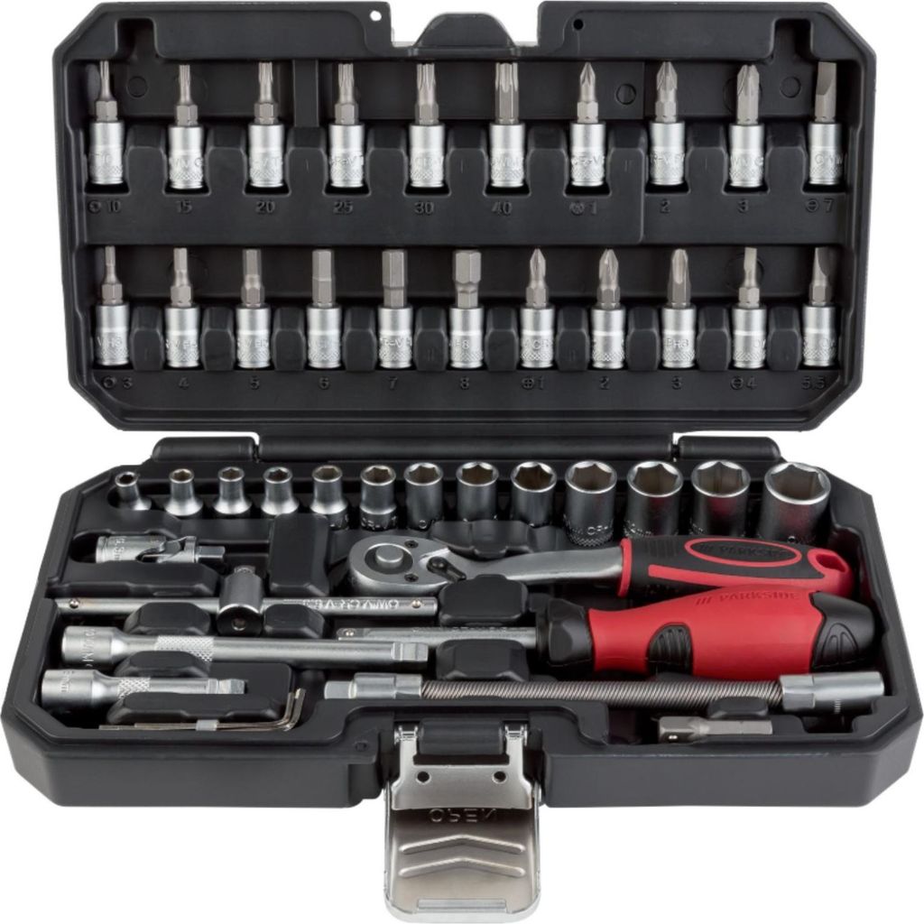 PARKSIDE® Ratschen-/Steckschlüsselsatz 46tlg. Ratschen Produktbild 