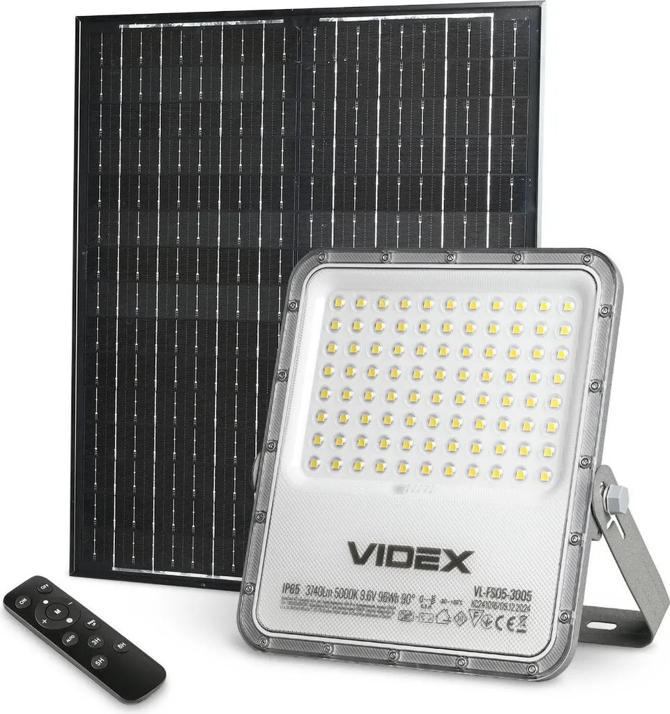 Projecteur LED Solaire Puissant pour Jardin et Façade Videx 40W