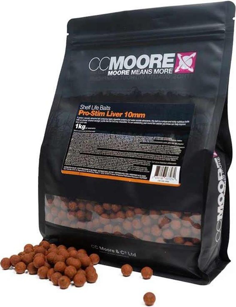 CCMoore Pro-Stim Liver Shelf Life Boilies 10 mm 1 kg
