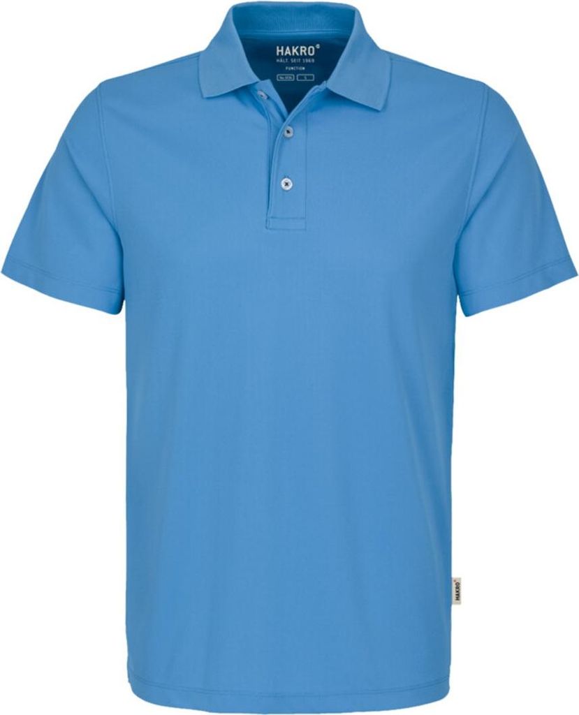 HAKRO Poloshirt Coolmax (Polyesterfasern) #806 Herren Gr. S malibu-blau