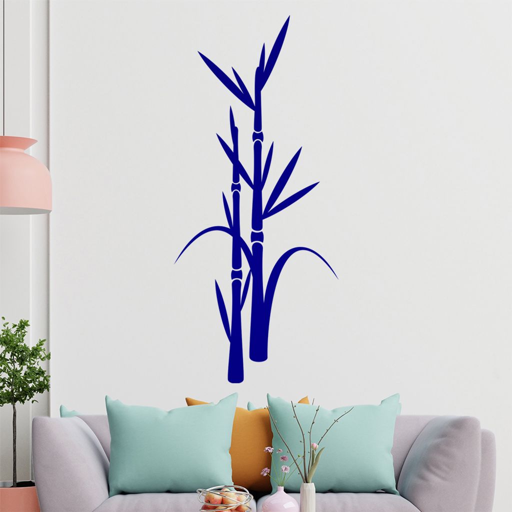 Bambus - Pflanze - Dekoration Wandtattoo in 6 Größen - Wandaufkleber Wall Sticker - Dekoration, Küche, Wohnzimmer, Schlafzimmer, Badezimmer