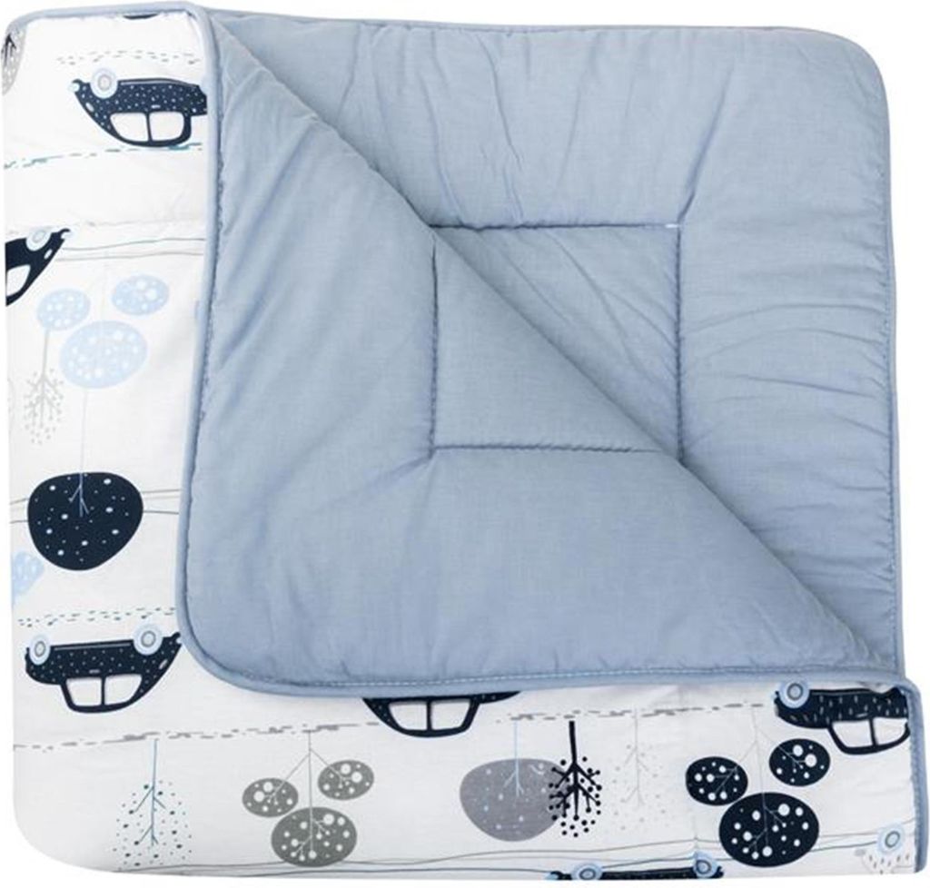 Bomimi Playing doppelseitige Decke Cars blau