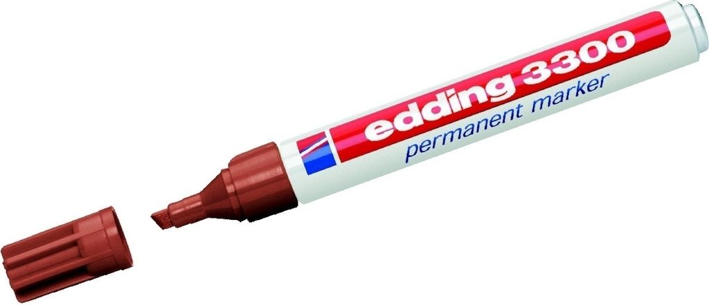 Permanentmarker edding 3300 braun Packung mit 10 Stück