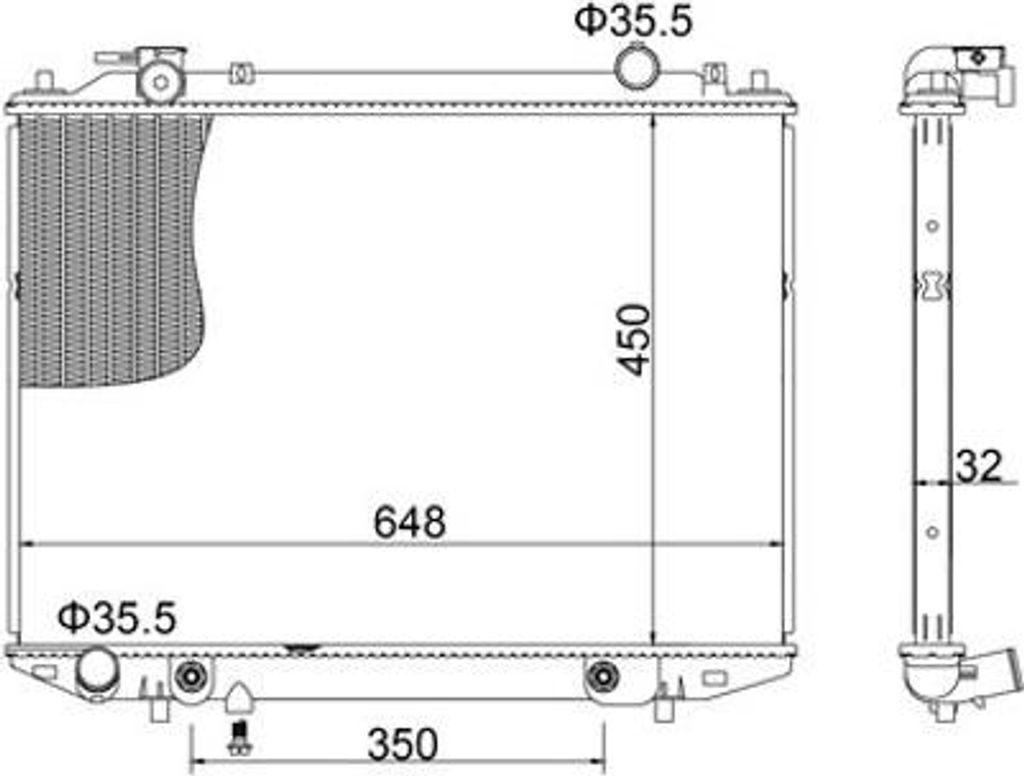 HART 622 001 Motorkühler OE 1388340 kompatibel mit Ranger