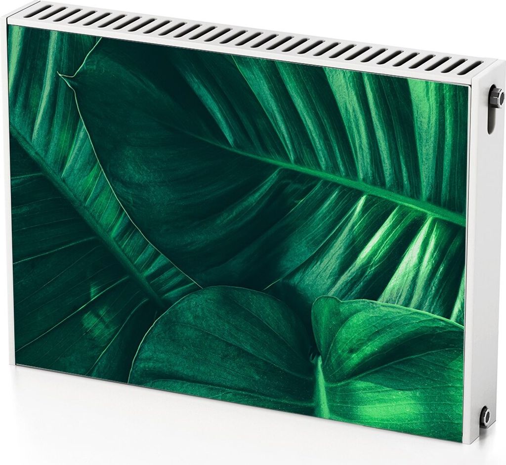 Große Pflanze – Magnetische Heizkörperabdeckung – 80x60 cm – Magnet Heizkörperabdeckung – 3D Würfel – Heizkörperverkleidung – Magn...