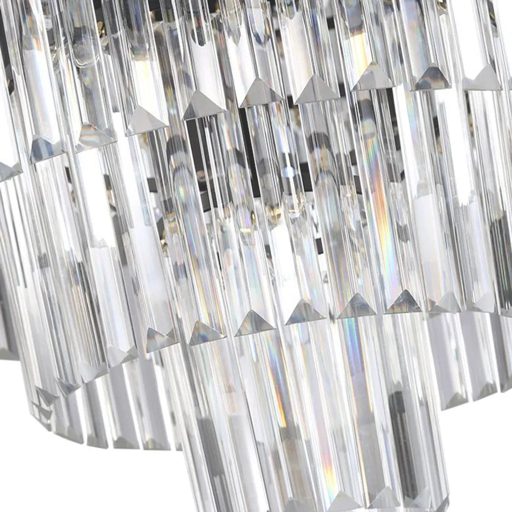 Éclairage de Table Salle à Manger Toolight APP780-7C Verre Transparent - 3