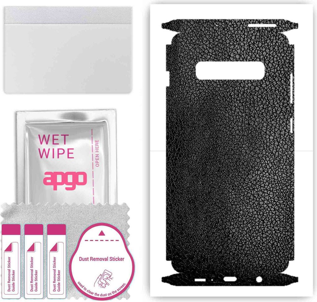 apgo Rückseite + Seiten Schutzfolie, Skin, kompatibel mit Samsung Galaxy S10 Plus, Hinten Displayschutzfolie aus Vinylfolie, kratzfest, einfache M...