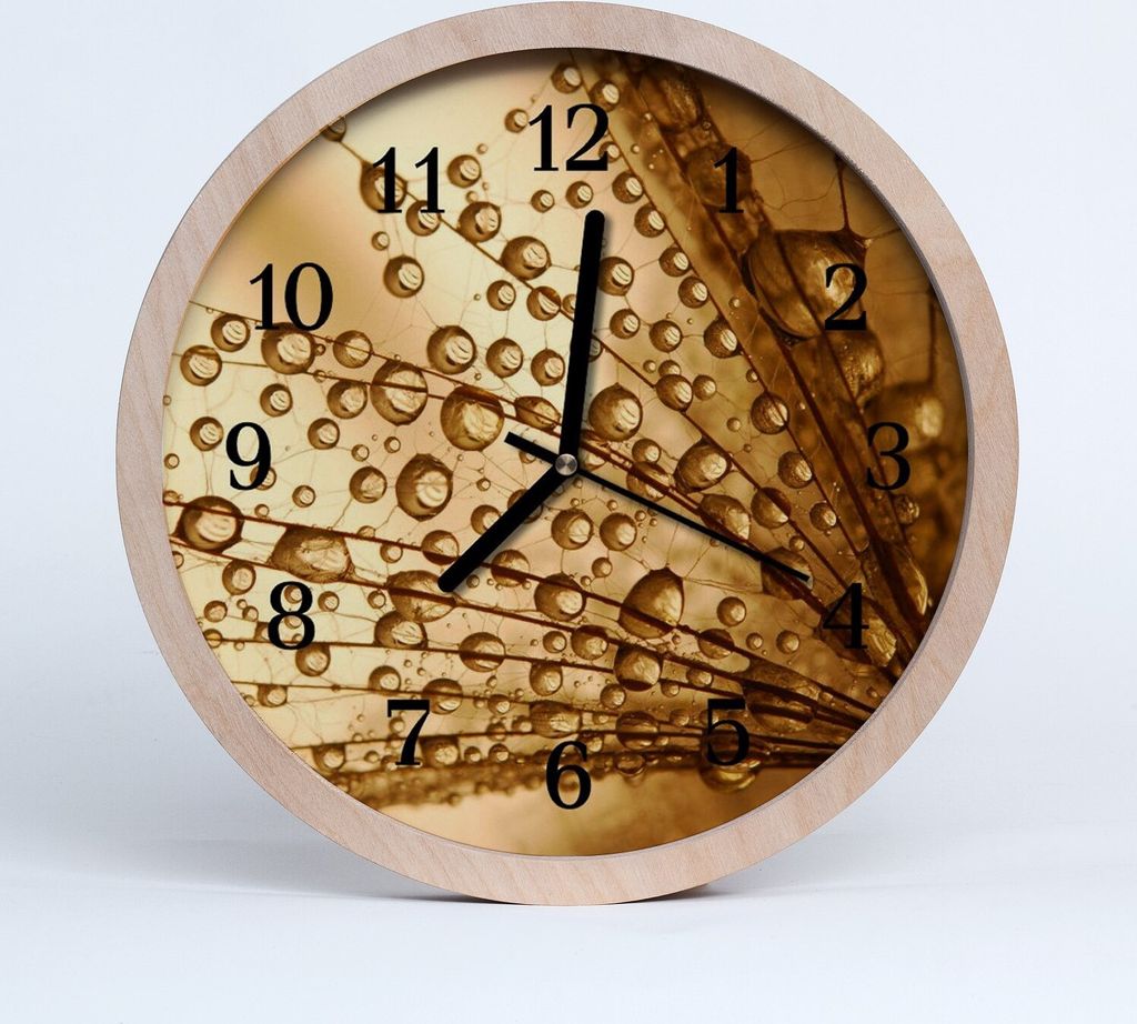 Holzuhr 20fi cm wanduhr - Löwenzahn-Blumen