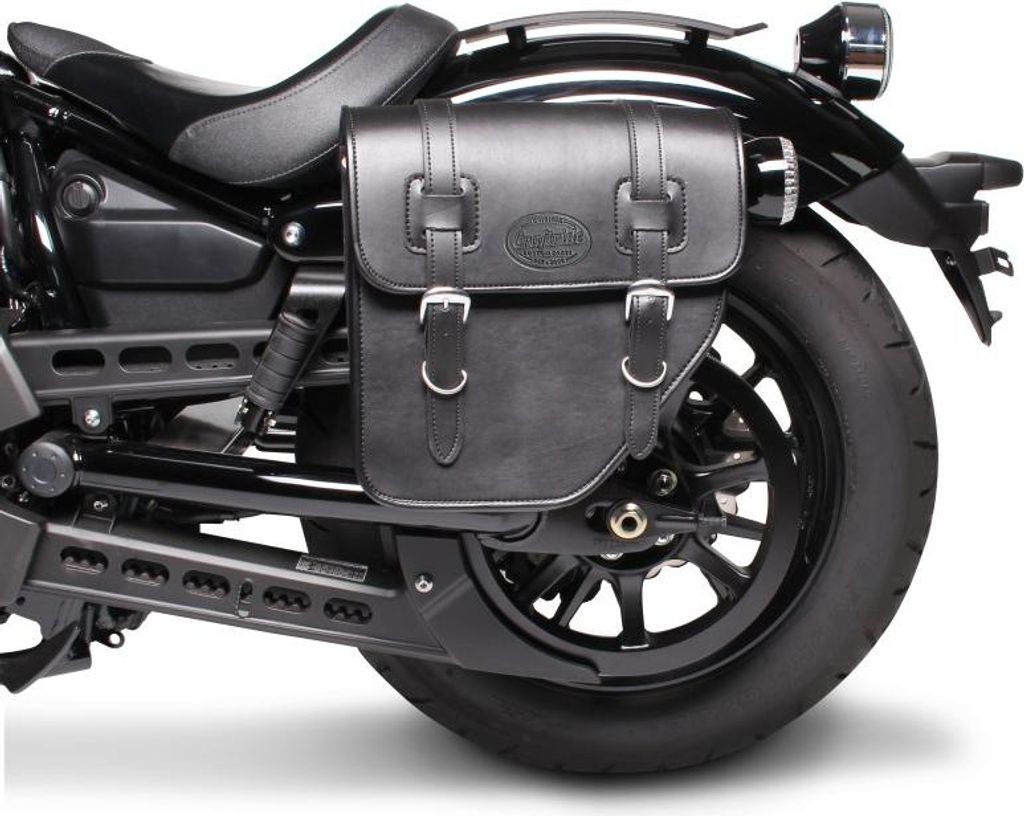 Motorrad Satteltasche für Custom Retro Vintage Bikes Texas 10l schwarz