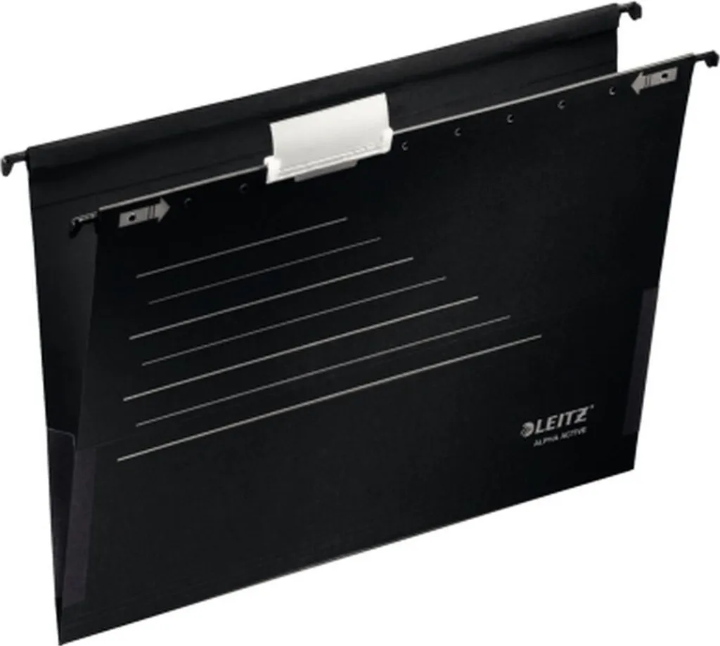 Organiseur A4 Leitz Alpha Active Noir pour Transport Documents de Bureau