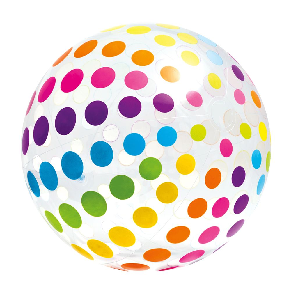 Intex Wasserball Glitter Pink Transparent Ball Badespass 