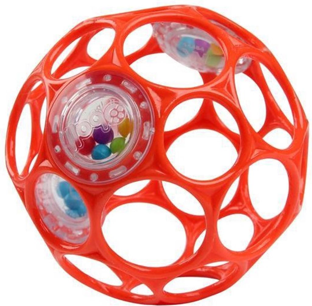 OBALL Toy Oball RATTLE 10 cm arancione 0m+ Immagine del prodotto 