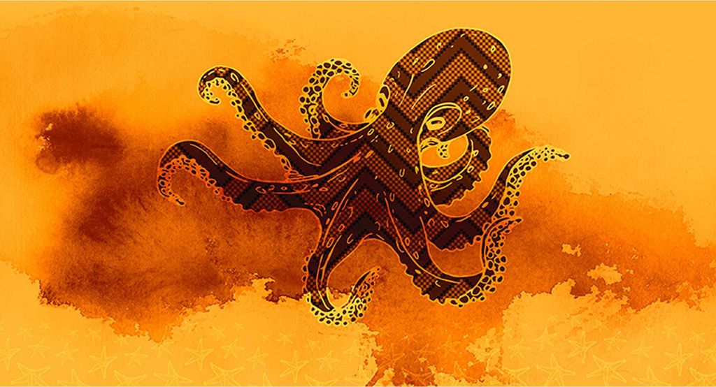 Tadessi Fototapete | Tiere | 5.00 m x 2.70 m | Orange | Gelb | Wandbild | Digitaldruck