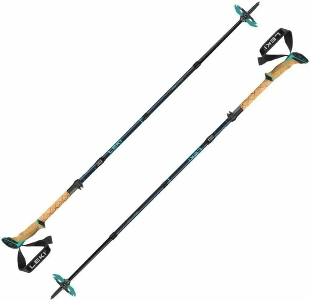 Bâtons de randonnée Leki Bernina FX Carbon Noir/Menthe 100-120cm