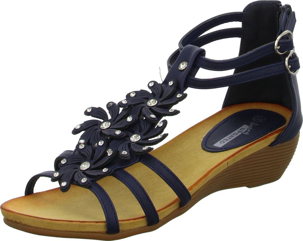 living UPDATED Damen-Sandalette Blau, Farbe:blau, EU Größe:37