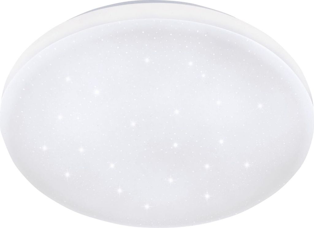Eglo LED Deckenleuchte Frania-S weiß Ø 43 cm neutralweiß mit Kristalleffekt