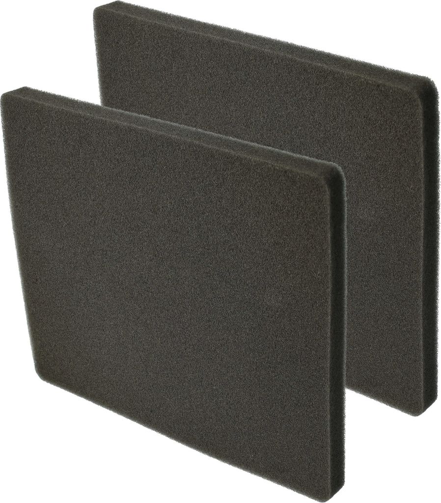 vhbw 2x Staubsaugerfilter kompatibel mit Electrolux AAM6102N (910288755), AAM6102NFF (903151212) Staubsauger - Abluftfilter (Schwammfilter) Schwarz