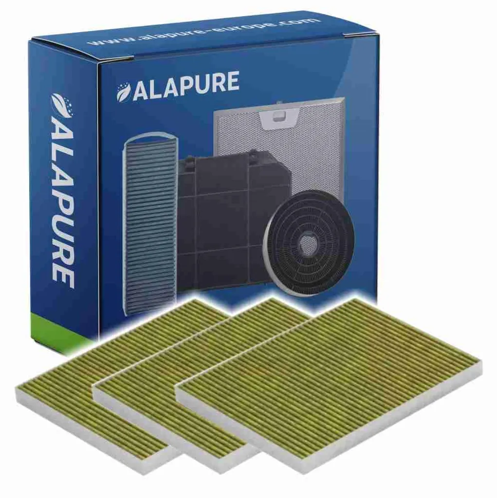 Filtres charbon actif pour hotte aspirante Siemens LZ21JXB16 - Lot de 3