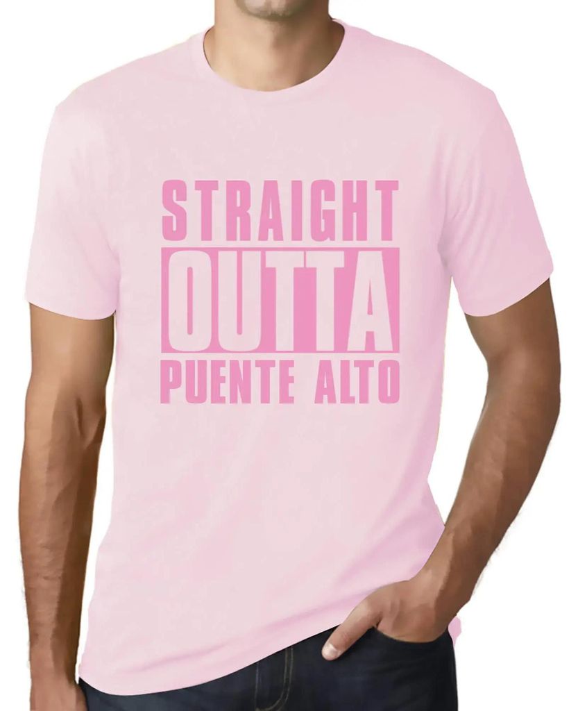 Herren Grafik T-Shirt Direkt aus Puente Alto – Straight Outta Puente Alto – Öko-Verantwortlich Vintage Jahrgang Kurzarm Lustige Druck Geburtstag