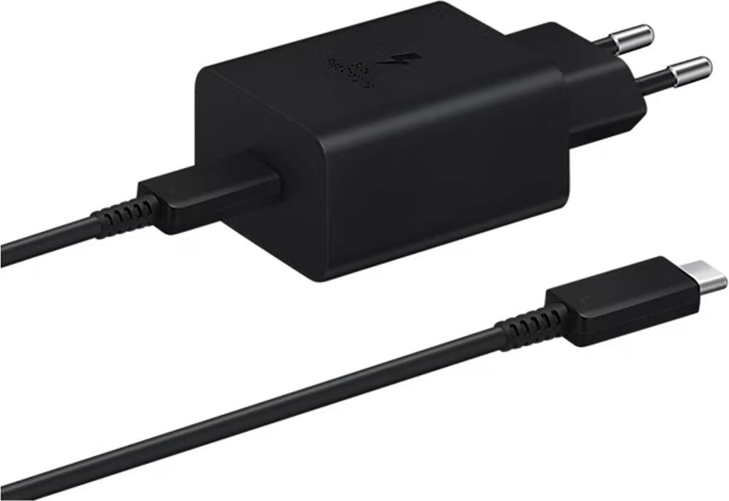 Samsung Original Power Adapter mit USB-C-Kabel - Ladegerät - USB-C-Anschluss - Schnellladung - 45 Watt - 1,8 Meter - Schwarz