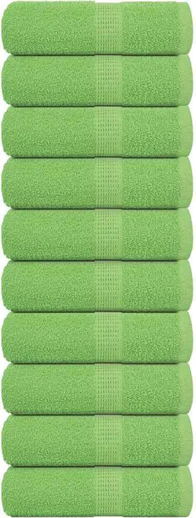 Asciugamani FROGN Verde Mela 10pz - Spugna 30x50 cm per Ospiti