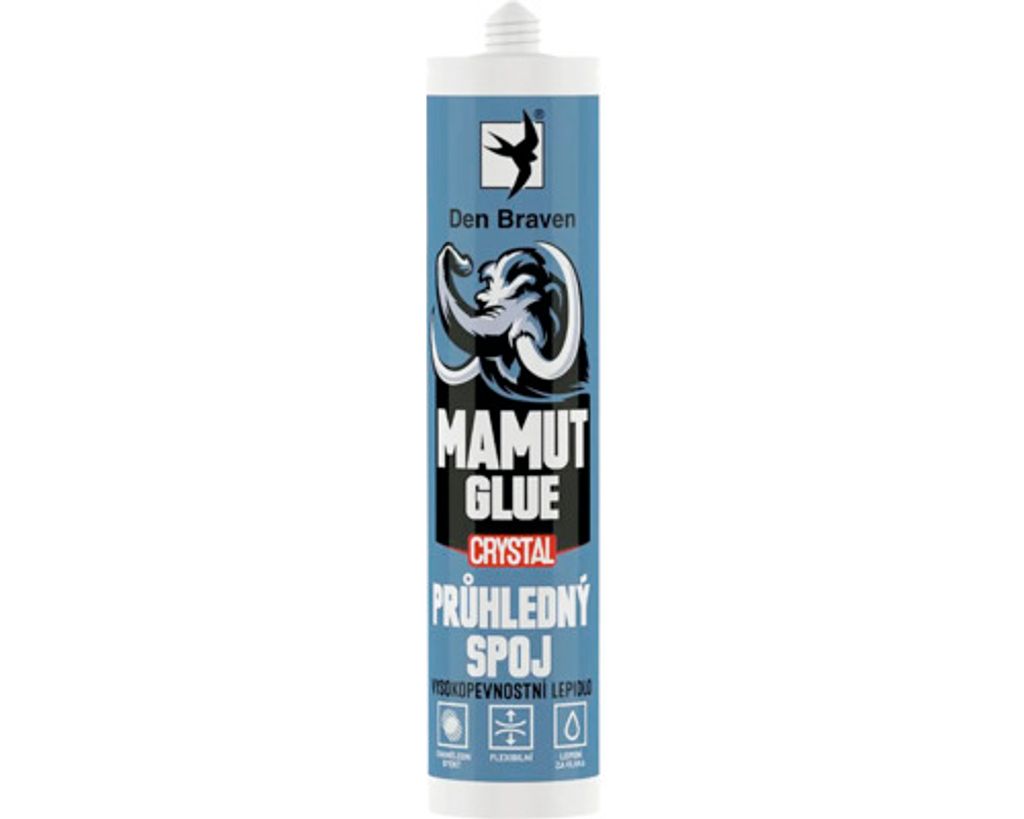 A product shot of a tube of glue.