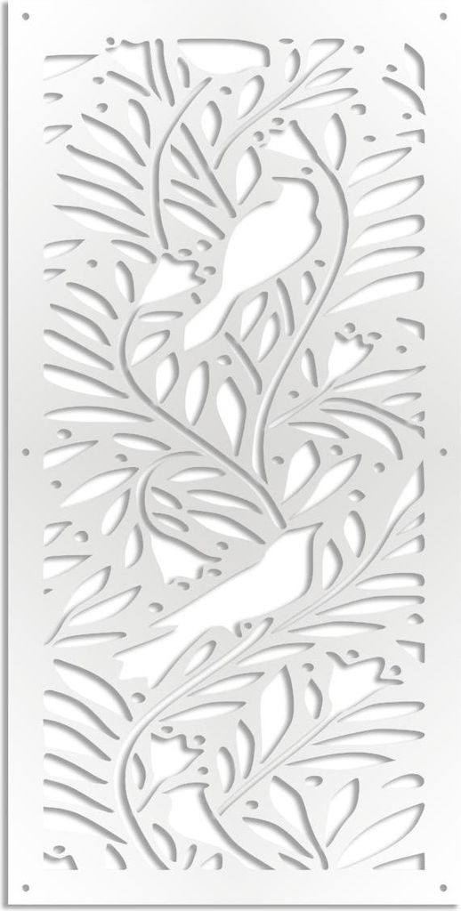 COLIBRI – Perforiertes PVC–Panel – Sonnenschutz 73x148 cm weiß