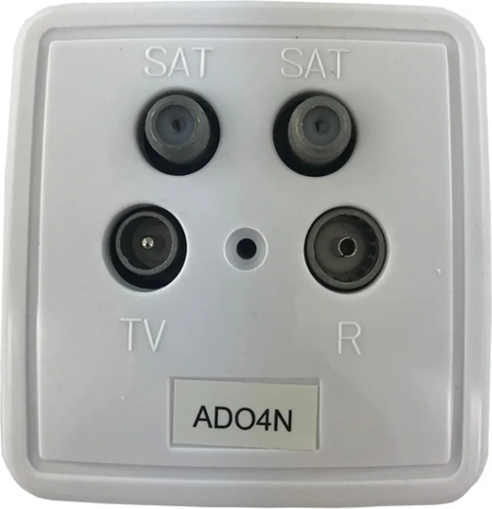 Prise Antenne Satellite Double Sortie pour Décodeur Enregistreur TWIN