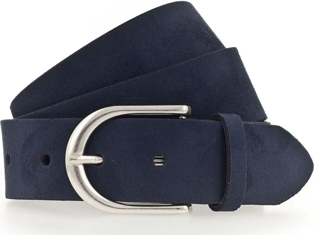 Vanzetti Cintura Pelle Navy 35mm W105 | Genuine Leather Made in Germany