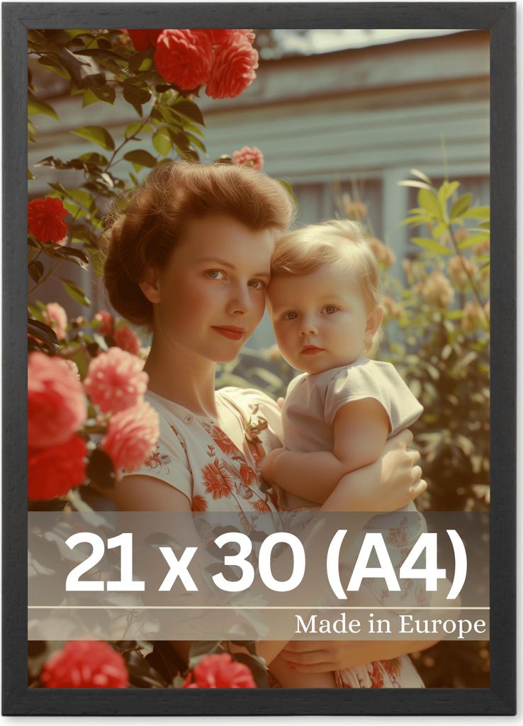 Bilderrahmen "Nolde" - Farbe: Schwarz - Größe: 21 x 30 cm