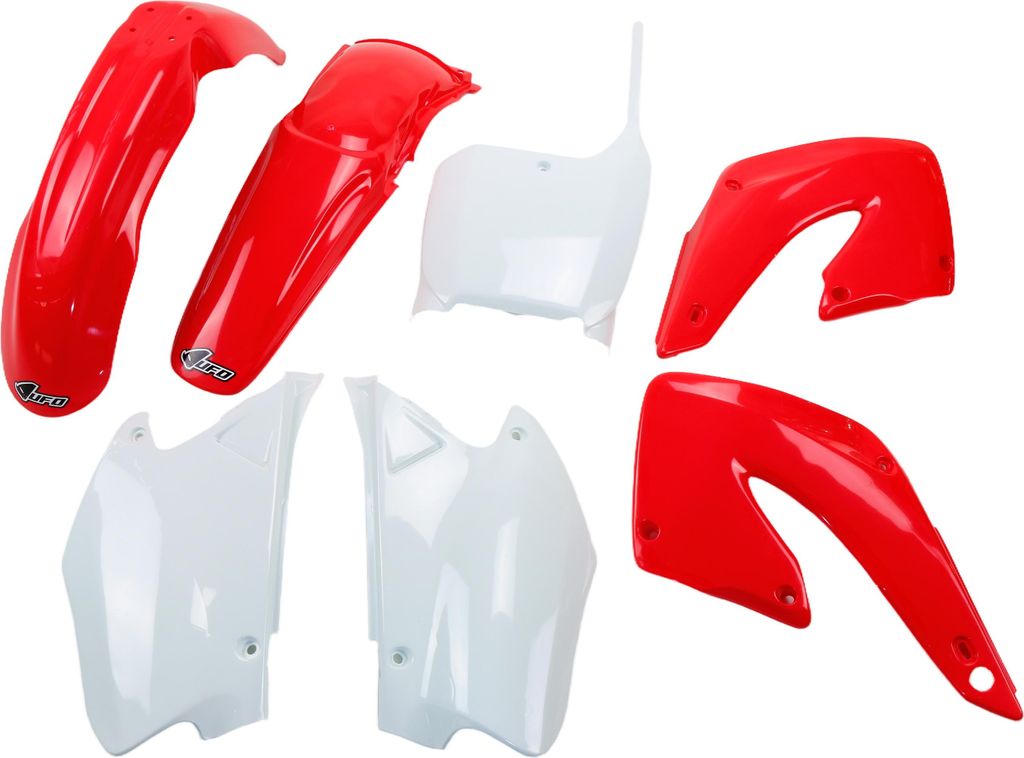 Verkleidungskit UFO PLAST 7-teilig Verkleidungssatz Kunststoff, Farbe:rot / weiß