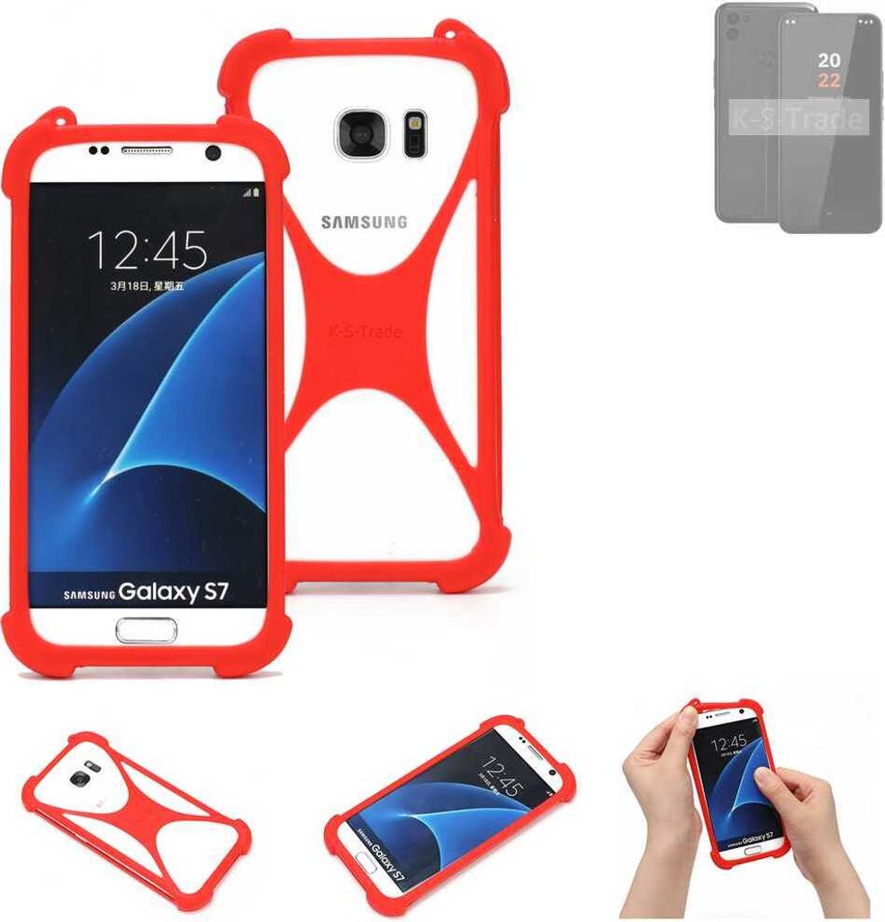 K-S-Trade Handy-Hülle kompatibel mit Volla Phone 22 Schutz-Hülle Bumper Silikon Schutz Hülle Cover Case Silikoncase Silikonbumper TPU Softcase