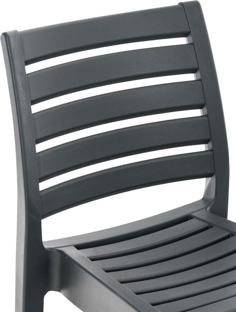 4er Set Barhocker Ares dunkelgrau