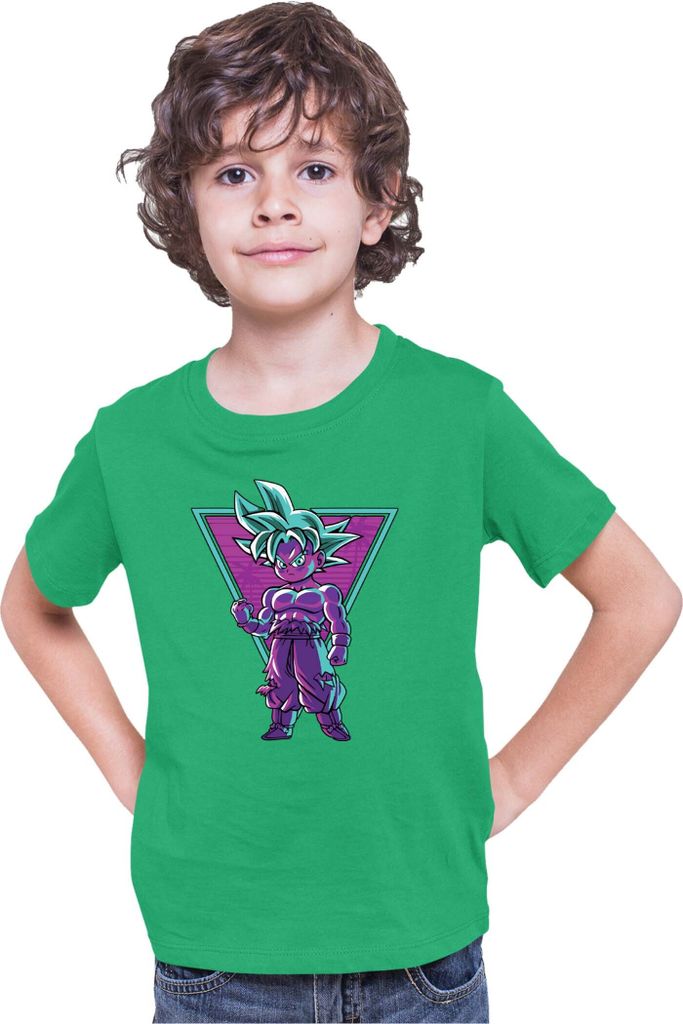 Kinder T-Shirt Dragon Anime Manga Ball Z Retro Goku, 12-13 Jahr - 152 / Grün