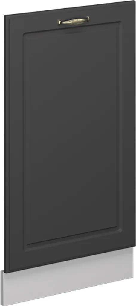 Cache lave-vaisselle 45cm Vicco Fame-Line Anthracite Or pour encastrable